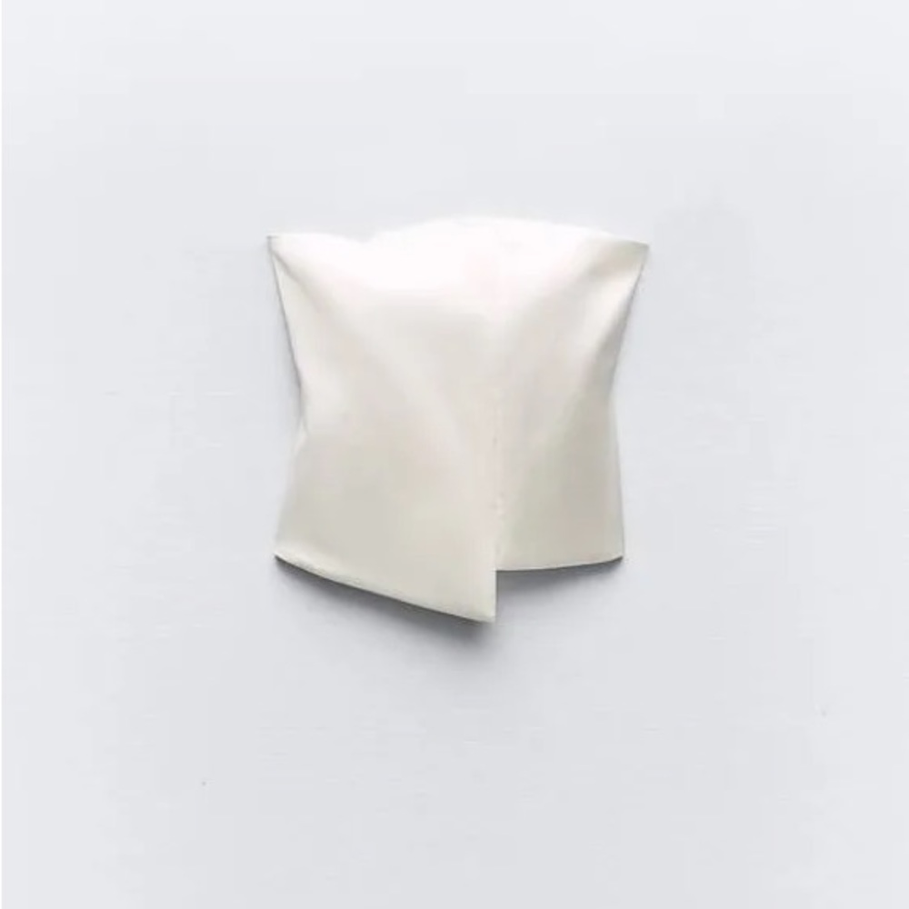 NWT Cream Satin Zara Top